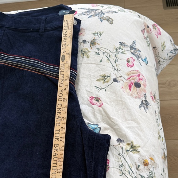 Modcloth Navy Lightweight Corduroy with Rainbow Stripe - Picture 7 of 9